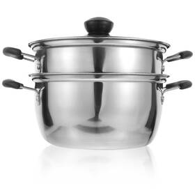 Q14h52vs10z Yarnow Stainless Steel Steamer Pot 2 Tier Food Double Layer Metal Coo