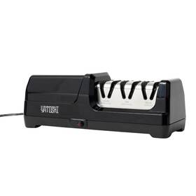 Yatoshi Knives 850025808576 Electric Sharpener With Diamond Abrasives And Precision Angle Guides