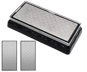 69c8502294b49eac3085154c Ycammin Double Sided Diamond Sharpening Stone Knife Sharpener
