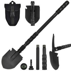 Yeacool 607128072232 Camping Shovel 24.21ftft Survival Off Road E Tool Folding With Pickax