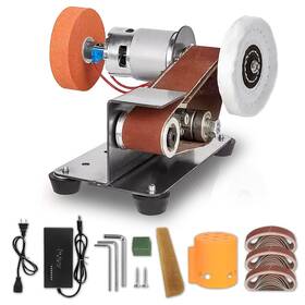 Ykppky 717203055743 3-in-1 Mini Belt Sander And Bench Grinder - Compact Electric For W