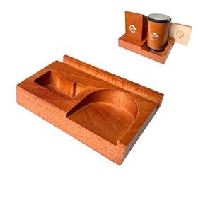 Yonor 697478980394 Toptzon Brown Wooden Roller Knife Sharpener Stand Block-solid Protective Stan