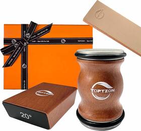 Tp202302 Yonor Toptzon Diamond Brown Rolling Knife Sharpener Roller Kit With 15 And 20 Degree