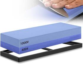Ysyonm 635393633278 Knife Sharpening Stone 2 Side Whetstone Grit 400/1000 Waterstone Sharpener