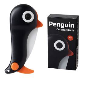 Yummiman 786467946043 Mini Ceramic Pocket Knife Portable Folding Travel Knives Unique Cute Penguin
