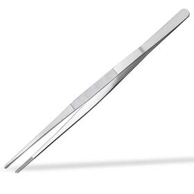 Yuntop 852681166719 Stainless Steel Long Tweezers Tongs Kitchen Tweezer With Precision Serrated T