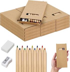 14521 Zeckzoin 12 Boxes/144pcs Drawing Colored Pencils Bulk 7 Inch Pre Sharpened Multicolor