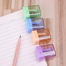 Zenarao 730425804388 Hand Held Pencil Sharpener Random Color Mini Manual Portable Multicolor