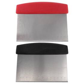 Nk48486520yy Zerodeko 2pcs Stainless Steel Dough Scraper With Measuring Scale Multi-purpose Kitchen