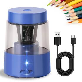 Jy-025blue Zmol Electric Rechargeable Pencil Sharpener Automatic D-blue