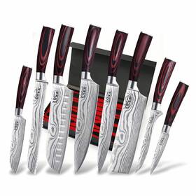 Zoxa 199284680869 Kitchen Knife Set Professional Chef Knives 8-piece Stainless Steel