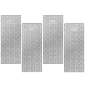 Zoyiancy 659252816138 4 Piece Diamond Sharpening Stone Set Honeycomb Surface Whetstone With Non-sl