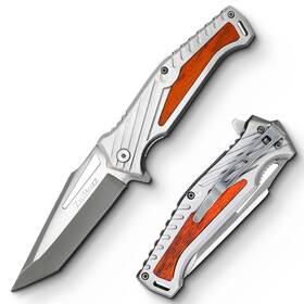 Zulbozz L0101 Folding Pocket Knife 440c Steel Blade For Camping Hiking Outdoor Survival