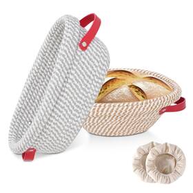 Hk25405-3 Zunmial Banneton Sourdough Bread Proofing Baskets Cotton Rope For S