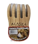 Alaska Wooden Salad And Pasta Server Claws Paws Bear Engraved Shirtco New Sealed. Fixed Price $14.95.