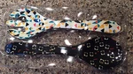 Oh Joy Geometric & Square Flecks 2 Pc Salad/food Serving Untensil Set 13" Nib. Fixed Price $7.95.