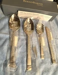 Reed & Barton 4 Pc Hostess Set Longwood Matte New In Box. Fixed Price $46.50.
