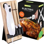 Electric Carving Knife Set Food Slicer Kitchen Tool Thanksgiving Portable. Fixed Price $54.73.