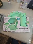 5 Piece Dinosaur Melii Cellulose Feeding Meal Set Plate/bowl/cup/spoon/fork New. Fixed Price $14.99.