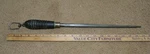 Vtg Hoffman Knife Sharpening Steel Rod, Swivel Hanger, Black Wood Handle. Fixed Price $20.00.