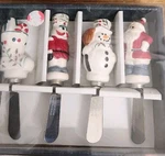 2013 Pfaltzgraff Winterberry Christmas Holiday Ceramic Spreaders Set Of 4 New. Fixed Price $17.65.
