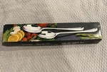 Studio Nova Silverado HT100 Salad Server Set 12.5" Nib. NH3-1142. Fixed Price $13.75.
