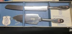 Kirk & Matz Wedding Cake Knife Server Set, 2PC Glossy Stainless Steel. Fixed Price $24.99.