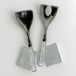 Lenox Ovations Salad Fork & Spoon Utensils Minimalist Stainless Crystal Handles. Fixed Price $34.99.