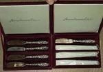 Lot Of 8 Knives Godinger Butter American Silversmith Silverplate Collection Box. Fixed Price $49.99.