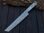 Jayger Handmade Damascus Steel Bread Knife Blade Blank 11-3/4" Heat Treated. Fixed Price $49.99.