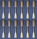 Set Of Twelve - Oneida Stainless Minute Man Colonial Boston Butter Servers New. Fixed Price $17.97.