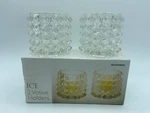 Bowring Ice Votive Candle Holders Glass Prism Cube Design Set Of 2 C/w Box. Fixed Price $11.30.