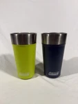Set Of Coleman Tumbler 20OZ W Bottle Opener Stainless Steel Cups Pint Glass. Fixed Price $25.00.