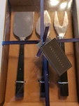New Pottery Barn Marbled Resin Cheese Knives Set Of 3. Fixed Price $39.99.