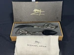 Michael Aram Sleepy Hollow Cheese Knife Set Silver. Fixed Price $49.99.