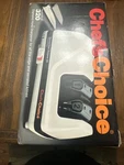 Chef's Choice Flexhone/strop Diamond Stage Electric Sharpener Model 320. Fixed Price $50.00.