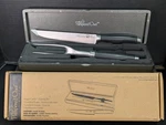 Pampered Chef Carving Set Forged Cutlery #1056 New Box. Fixed Price $79.99.