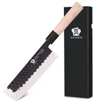 Left Handed 7 Inch Nakiri Knife German Stainless Steel Vegetable Chopping Kni.... Fixed Price $35.29.