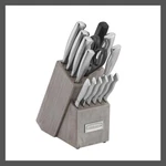Cuisinart Knife Cutlery Block Set Classic 15PC Forged Serrated Blades. Fixed Price $67.99.