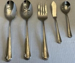 Mikasa Virtuoso Glossy 18/10 Stainless 4-PIECE Hostess Serving Set Spoons Fork +. Fixed Price $33.00.