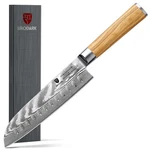 Damascus Santoku Knife 7 Inch: Japanese Kitchen With Olive Wood Handle,.... Fixed Price $79.55.
