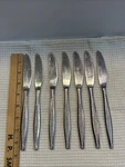 Set Of 7 Butter Knives Hull Aaa Stainless Florence Pattern. Fixed Price $7.99.