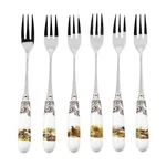 Spode Woodland Pastry Forks, Set Of 6. Fixed Price $35.83.