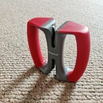 Starfrit Butterfly Knife Sharpener 2 Stage Spring Loaded Ceramic Stones Red. Fixed Price $8.00.