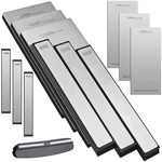 Diamond Sharpening Set, Whetstone Knife Sharpener Kit With Angle Guide .... Fixed Price $60.03.