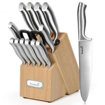 Kuisine Premium Sharp Knife Set Carbon Steel Forged,ergonomic Handle Bl.... Fixed Price $117.43.