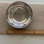 Wallace Rose Point 925 Hammered Sterling Bon 78 Grams Monogram Few Dings. Fixed Price $150.00.