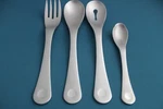 Robert Welch Pendulum Serving (4PC Set) Tablespoon Fork Pierced Stainless Satin. Fixed Price $35.69.
