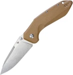 Dots Gear Hercules Linq Lock Brown Folding Knife K110 Steel. Fixed Price $175.00.