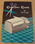 Vtg 1950'S Oster Kitchen Appliance Booklet "cutlery Care" Knives/scissors. Fixed Price $10.00.